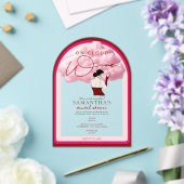 Bruid op Cloud Wijn Napa Winery Bachelorette Party Acryl Uitnodigingen (Insitu (Huwelijk))