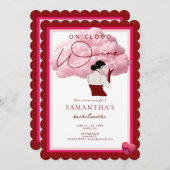 Bruid op Cloud wijnmakerij Napa vrijgezellenfeest Kaart (Voorkant / Achterkant)