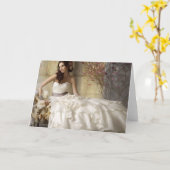 Bruid op haar trouwdag Kaart (Gele Bloem)