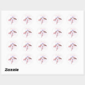 Bruid op Wijnwolk | Grappig Bruiloftsfeest Design Ronde Sticker (Vel)