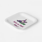 Bruid op Wijnwolk! Papieren Bordje (Gebogen)