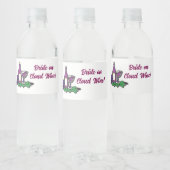 Bruid op wolk wijn! waterfles etiket (Flessen)