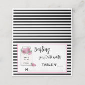 BRUID Paris Couture Feestelijke Dames Bruisfeest Plaatskaartje (Buitenkant ongevouwen)