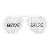 "Bruid" Party Shades Aviator Zonnebril (Voorkant)