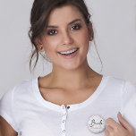 Bruid Peach Bloemen Bachelorette Ronde Button 5,7 Cm<br><div class="desc">Mooie en romantische bruid perzik bloemenvrijgezellenknop die u gemakkelijk kunt aanpassen.</div>
