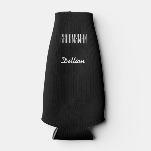 BRUID Peach bruiloft Party Be My Groomsman Flesjeskoeler (Voorkant)