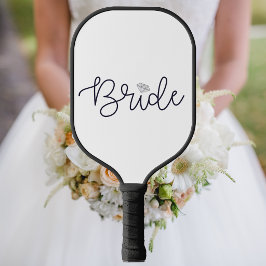Bruid Pickleball / Diamond Black Script Chic Paddle