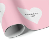 BRUID Pink Tiara Feestje Persoonlijk Cadeaupapier (Rol Hoek)