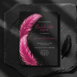 Bruid Pink Veer Glam Meidenavakantiefeest Kaart
