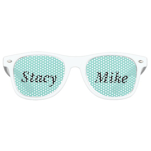 BRUID Receptie Douche Bruids Bruiloft Partij Mr Mr Retro Zonnebril (Voorkant)