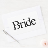 Bruid Rechthoekige Sticker (Envelop)