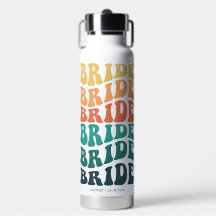 Bruid Retro Tekst Regenboog Custom