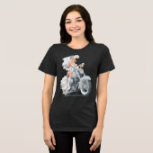 Bruid Rijder Tri-Blend Shirt (Voorkant volledig)