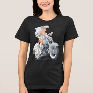 Bruid Rijder Tri-Blend Shirt