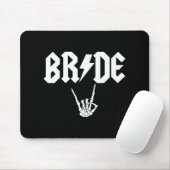 Bruid Rock N Roll Gotische Halloween Bachelorette Muismat (Met muis)