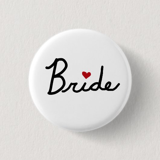 Bruid Ronde Button 3,2 Cm (Voorkant)