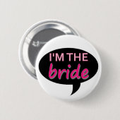 bruid ronde button 5,7 cm (Voorkant /achterkant)