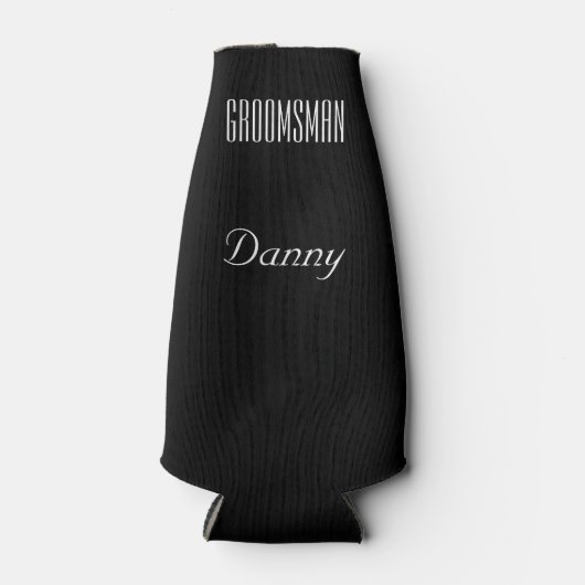 BRUID Roze Bruiloft Bruidsfeest Wees Mijn Groomman Flesjeskoeler (Voorkant)