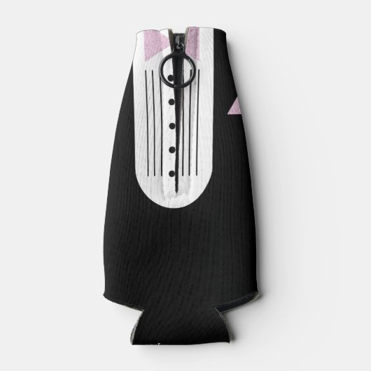 BRUID Roze Bruiloft Bruidsfeest Wees Mijn Groomman Flesjeskoeler (Achterkant)