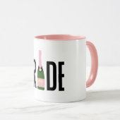 Bruid Roze Champagne Meisjesavond Mok (Voorkant rechts)