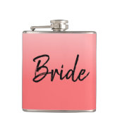 Bruid Roze en Zwart Heupfles (Voorkant)