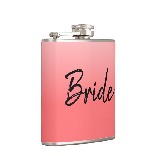 Bruid Roze en Zwart Heupfles (Rechts)