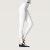 Bruid Roze Goud Glitters Wit Leggings (Rechts)
