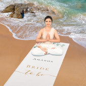 Bruid roze gouden bloemige eucalyptus vrijgezellen yogamat