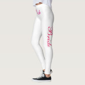 bruid roze op wit leggings (Links)