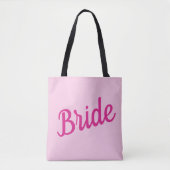 Bruid roze tote bag (Voorkant)