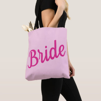 Bruid roze tote bag
