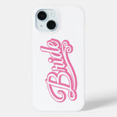 Bruid roze/wit op wit Case-Mate iPhone case (Achterkant)