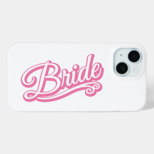 Bruid roze/wit op wit iPhone 15 case