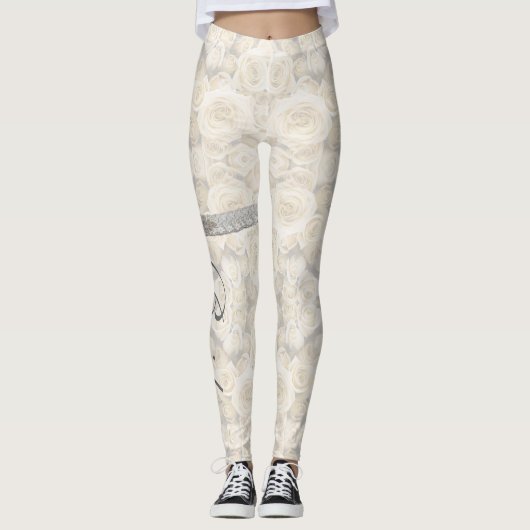Bruid rozen leggings (Voorkant)