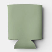 Bruid Salie Groen Elegante Script Cadeaus Bruiloft Blikjeskoeler (Achterkant)