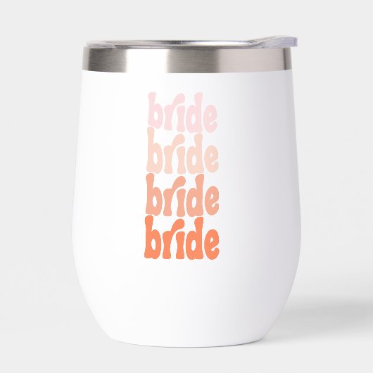 Bruid schattig retro sinaasappel, gepersonaliseerd (Links)