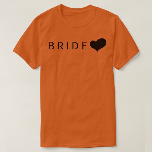 Bruid Schattig T-shirt (Design voorkant)