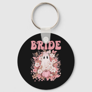 Bruid Schattigee Bloemen Ghost Boo Crew Halloween  Sleutelhanger
