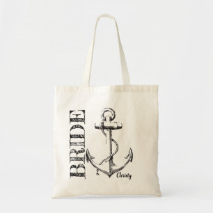 Bruid Schets Anker met Monogram CANVAS TAS