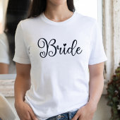  Bruid Script Hart Wit Bachelorette  T-shirt