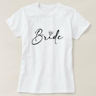 Bruid Script Trouw Diamant T-shirt