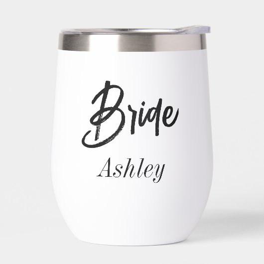 Bruid Script Zwart Wit Bruiloft (Links)