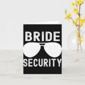 Bruid Security Grappig Huwelijk Bachelorette Party Kaart (Gele Bloem)