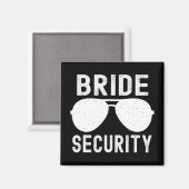 Bruid Security Grappig Huwelijk Bachelorette Party Magneet (Voorkant / Achterkant)