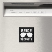 Bruid Security Grappig Huwelijk Bachelorette Party Magneet (Insitu (Vaatwasser))