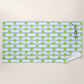 BRUID Seersucker Limes & Fiesta Bruidsmeisje Strandlaken (Voorkant)