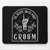 Bruid Skeleton Gothic Halloween Verloving Wedding Muismat (Voorkant)