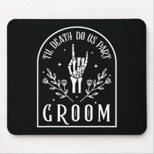 Bruid Skeleton Gothic Halloween Verloving Wedding Muismat