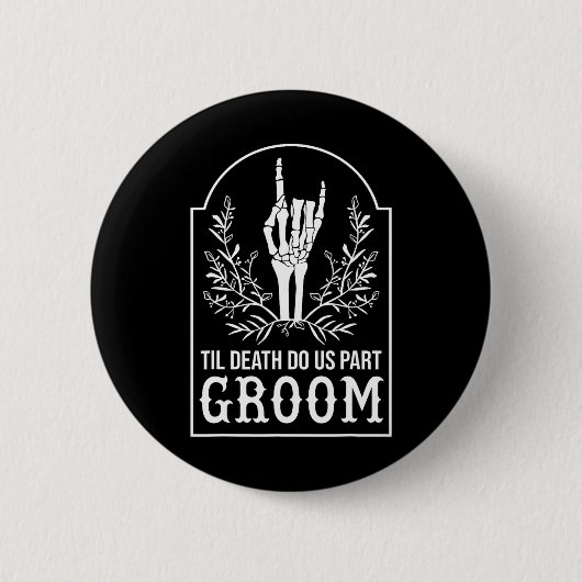Bruid Skeleton Hand Paren Matching Wedding Hallo Ronde Button 5,7 Cm (Voorkant)