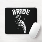 Bruid Skeleton Hand Wedding Halloween Paren Match Muismat (Met muis)